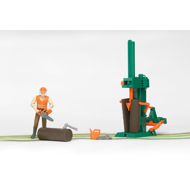 Bruder bworld Logging Set with Man, Chainsaw, Axe, Accessories