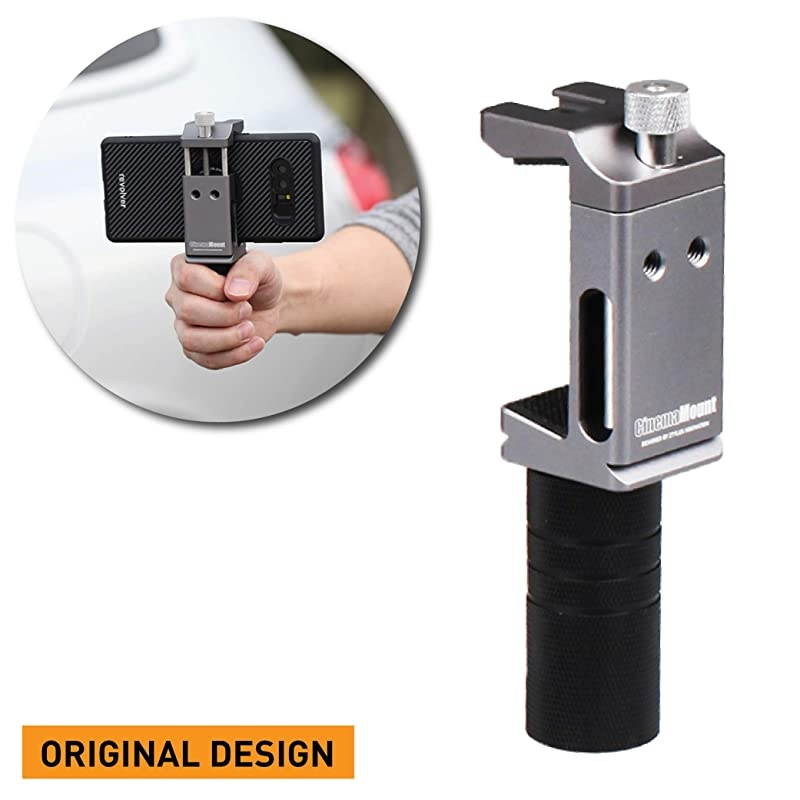 Mount Mini Smartphone Rig & Aluminum Alloy Grip Handle, Cell Phone Tripod Adapter, Standard Cold Shoe Mount, Tripod Mount, Fit Arca Swiss Compatible with iPhone 11 12 Pro Max