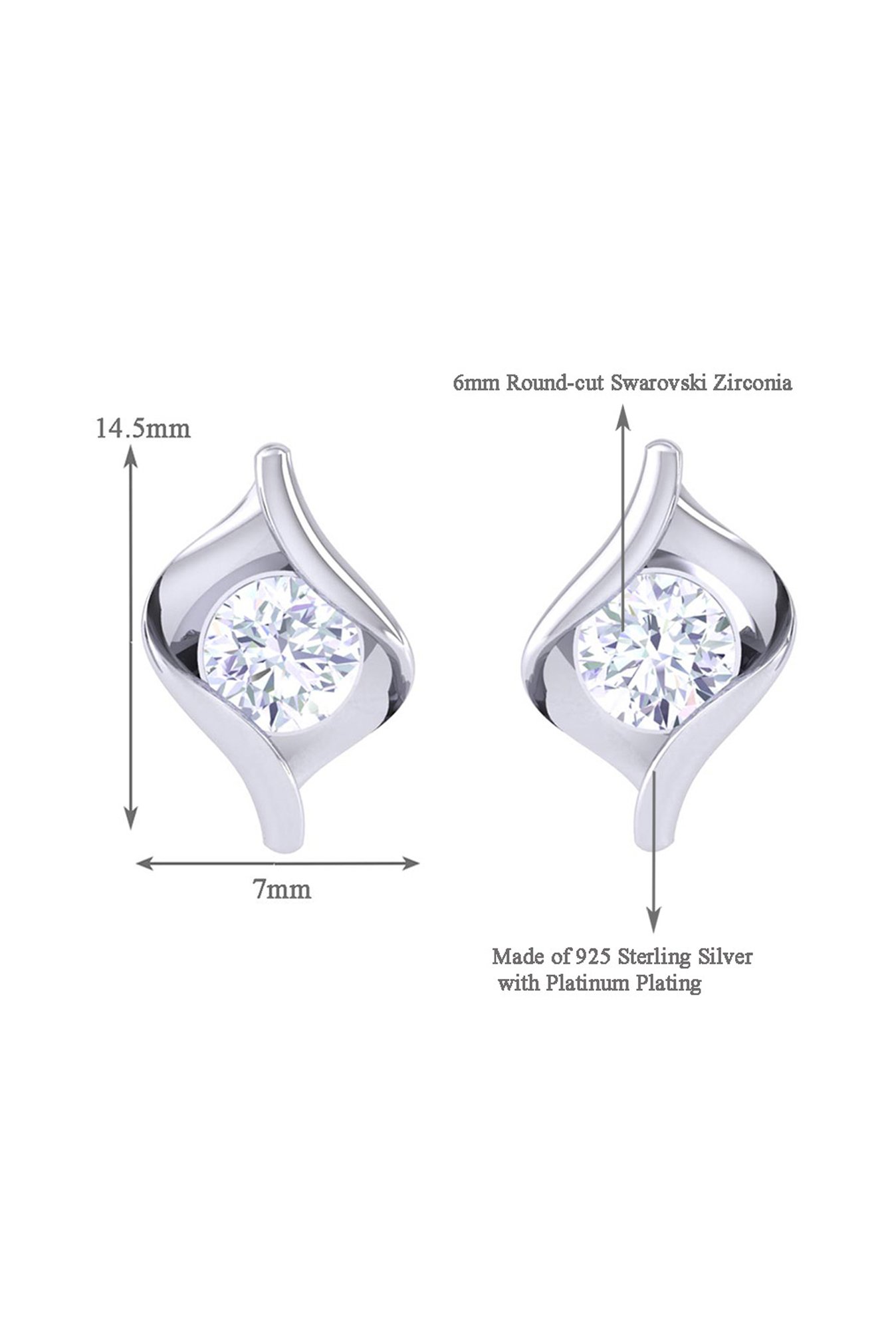 Clara Mia 92.5 Sterling Silver Earrings