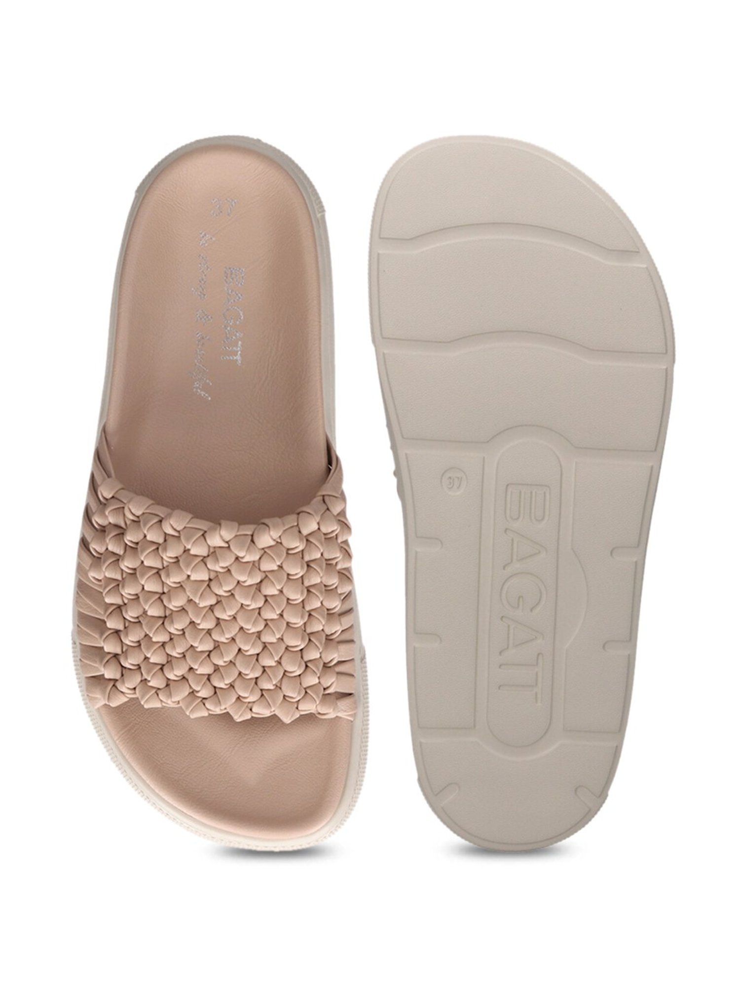 Bagatt Women's Dalia Beige Casual Sandals