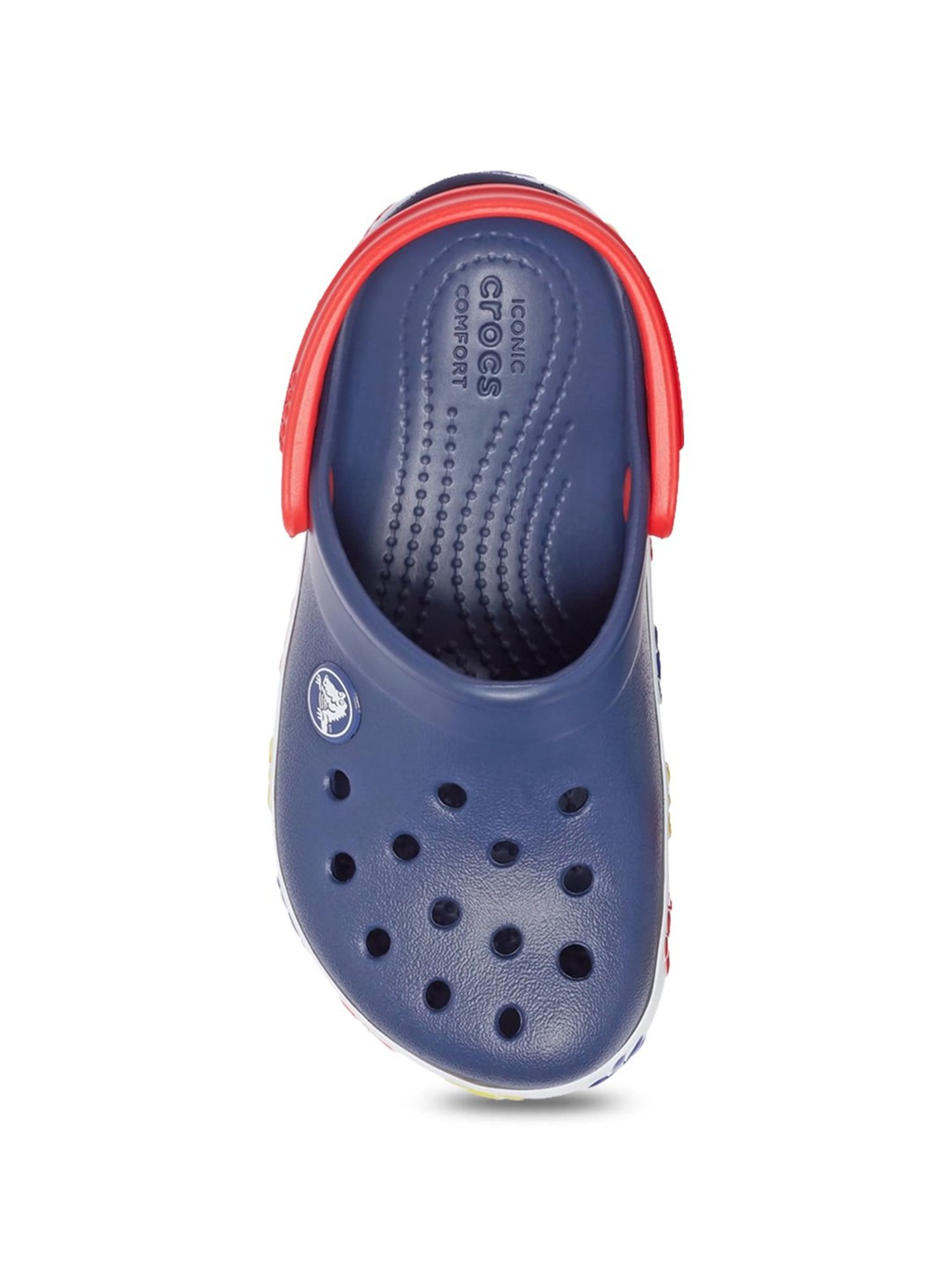 Crocs Kids FunLab Peacoat Navy Back Strap Clogs