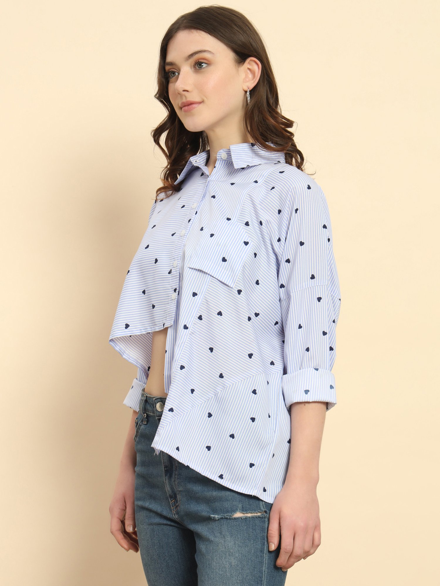 Trend Arrest Blue Striped Shirt