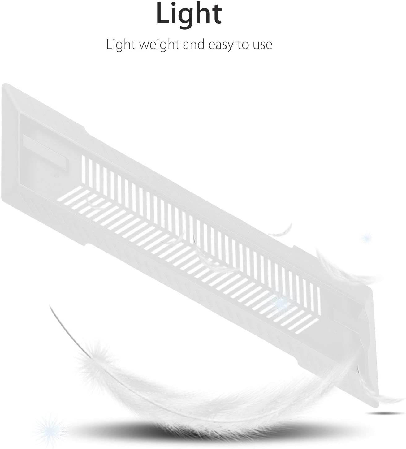 ROME CARE PS4 Slim Stand, PS4 Slim Vertical Stand for Playstation 4 Slim Console Cooling-White