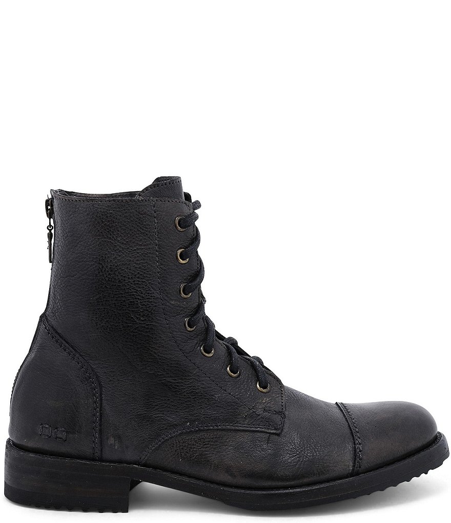 Bed Stu Men's Protege Distressed Leather Cap Toe Combat Boots