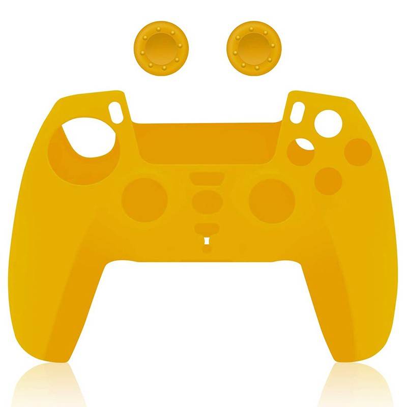 For PS5 Gamepad Silicone Protective Cover For SONY Playstation 5 Wireless Controller Protection Case With Non-slip Particles