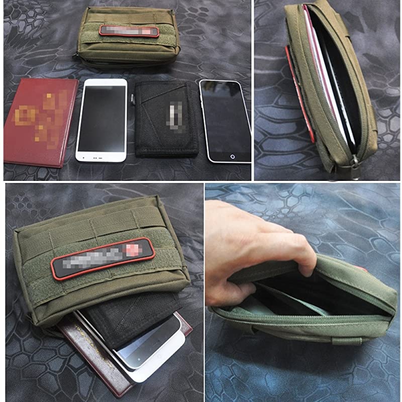 Molle Pouches, Tactical Admin Pouch Compact EDC Utility Gadget Gear Pouch Military Carry Accessory Belt Hanging Waist Bag