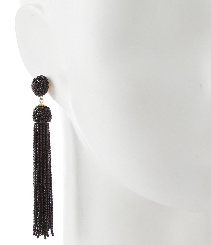 Anna & Ava Beaded Tassel Earrings