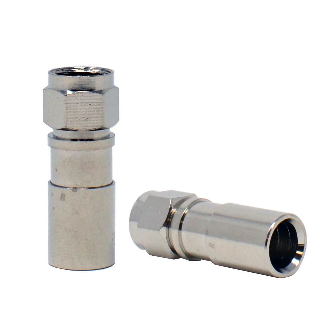 50pcs RG6 Dual Shield Coaxial F-Type Compression Connector
