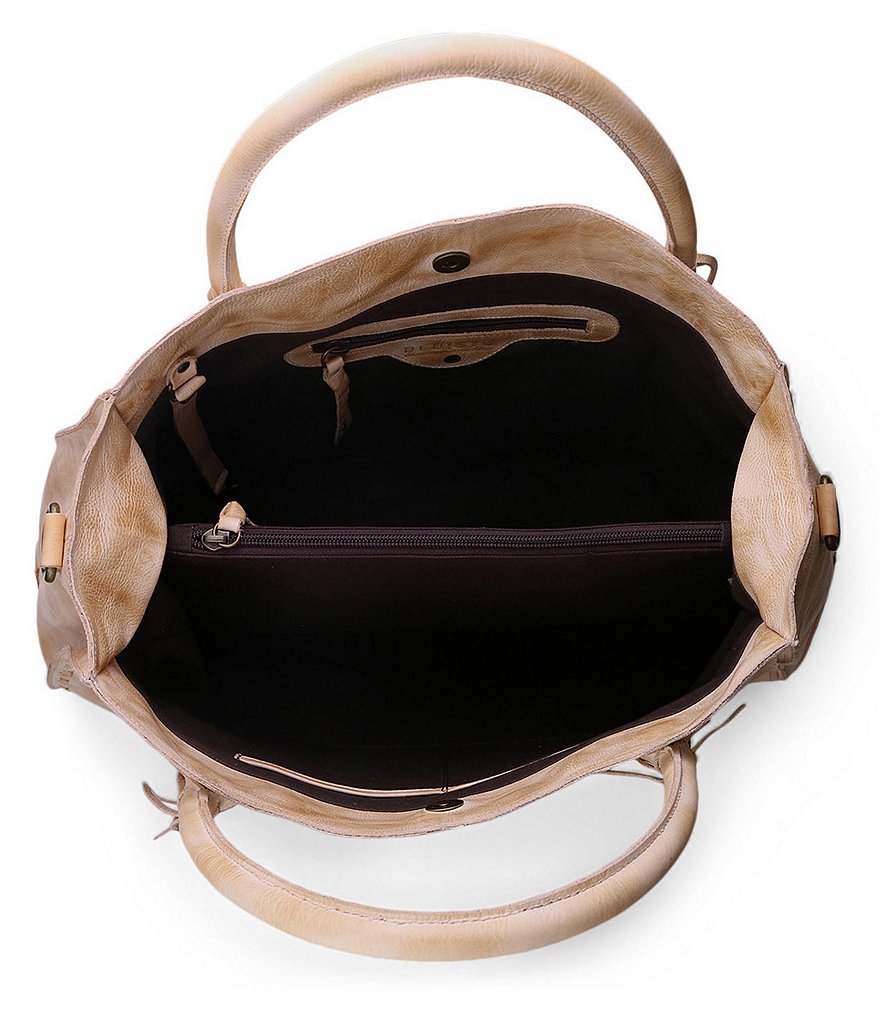 Bed Stu Rockaway Stitch-Detail Distressed Satchel Bag