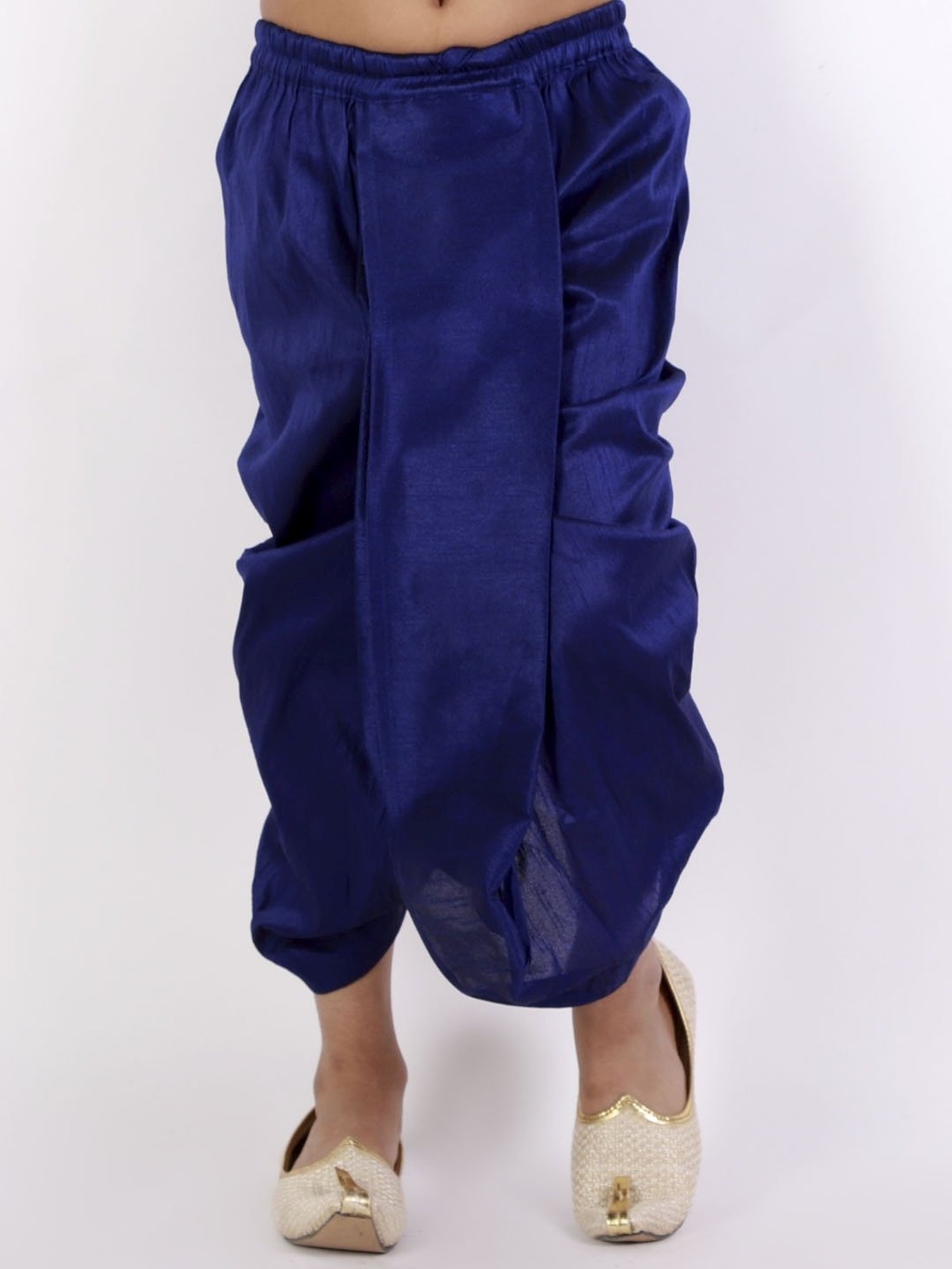 VASTRAMAY Kids Royal Blue Regular Fit Dhoti