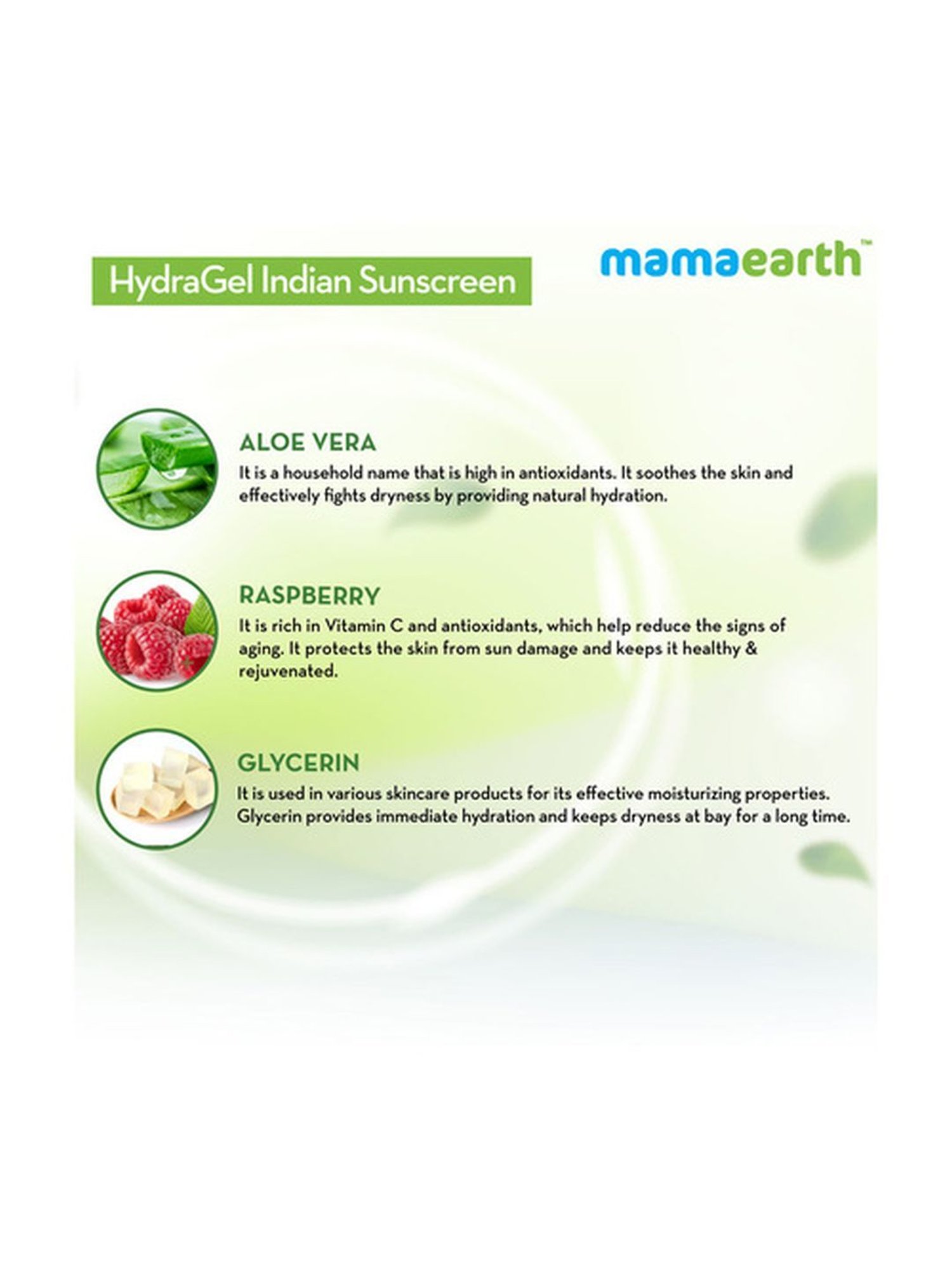 Mamaearth HydraGel Indian Sunscreen - 50 gm