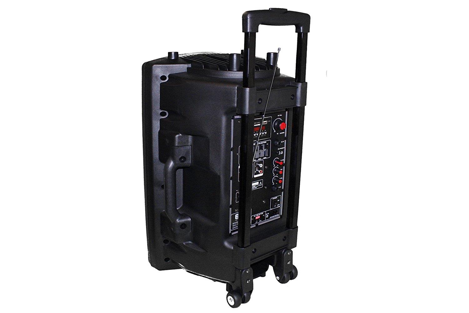 EMB - PK12 - RECHARGEABLE PORTABLE BLUETOOTH KARAOKE DJ 1400W BOOM BOX! 12"