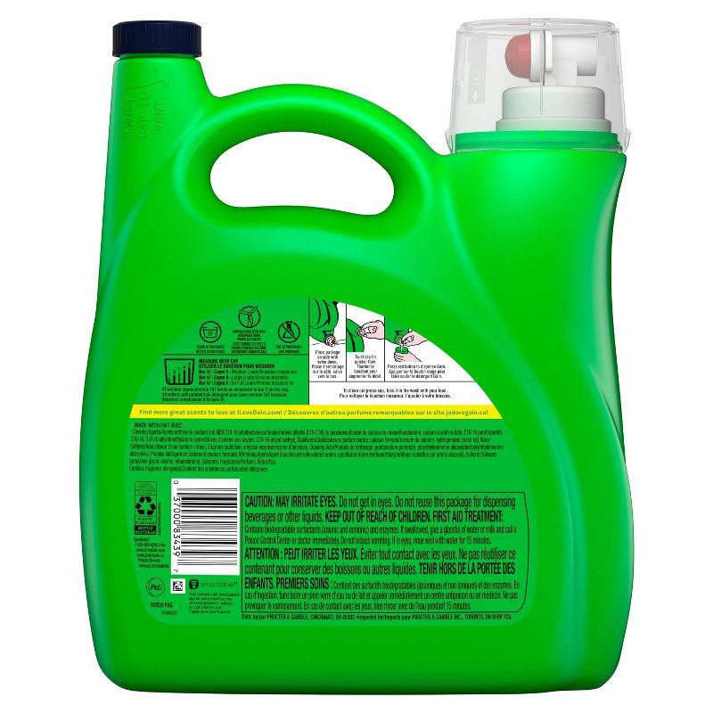 Gain Spring Daydream Scent Liquid Laundry Detergent - 165 fl oz