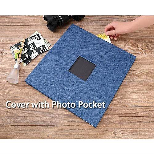 Album Self Adhesive 3x5 4x6 5x7 85x11 Magnetic Scrapbook Album DIY Length 11 x Width 108 Inches with A Metallic Pen
