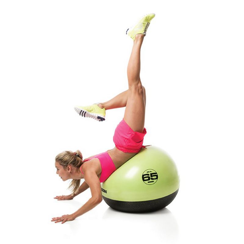 Escape Fitness USA ESTGB65 Green Inflatable Anti Burst Exercise Ball for Steady Ab Workouts, 25 Inches