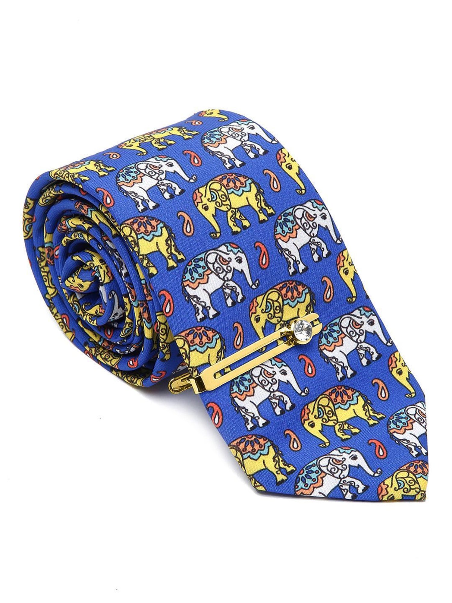 Louis Stitch Blue Printed Necktie Gift Set - Set of 3
