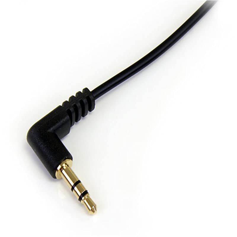 com 1 ft 03 m Right Angle 35 mm Audio Cable 35mm Slim Audio Cable Right Angle MaleMale Aux Cable MU1MMSRA