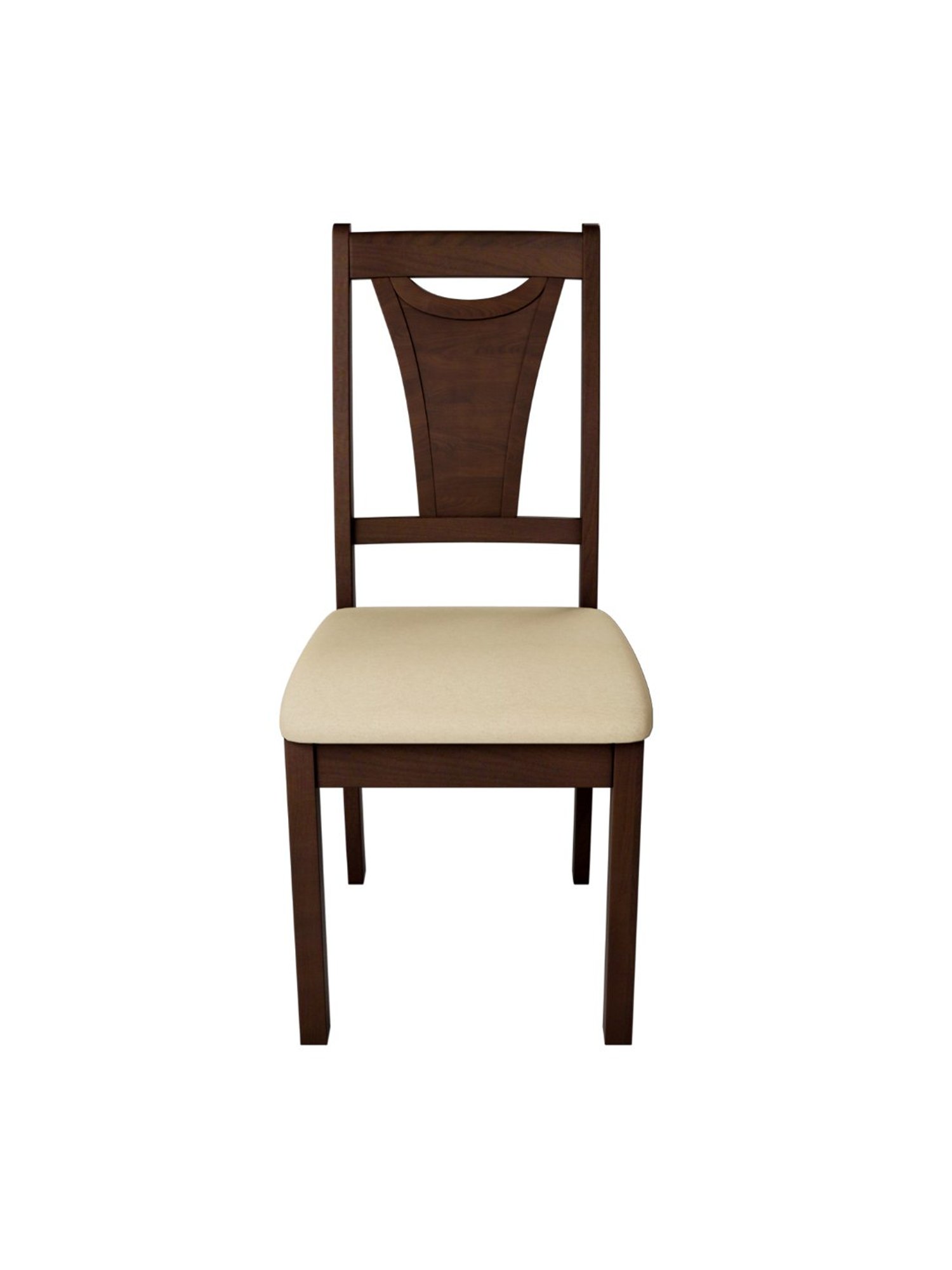 Durian Elanor Modern Brown & Beige Premium Leatherette Dining Chair