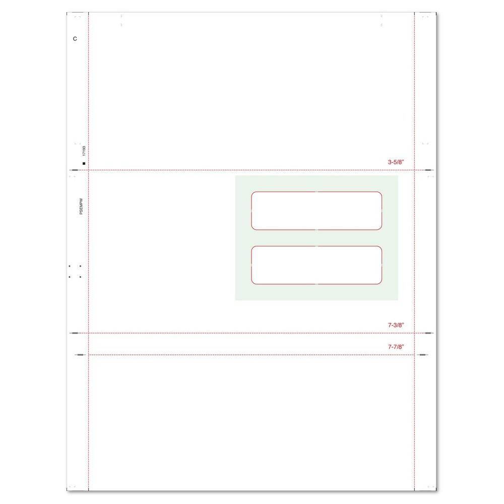 8-1/2" x 11" C Fold Poly Window Multi-Purpose Blank (Box of 1000)