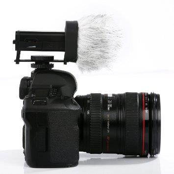 Movo WS-R10 Professional Furry Windscreen with Acoustic Foam Technology for Zoom IQ-6, Tascam DR-07 MKII, Sony PCM-M10 & Rode iXY Portable Digital Recorders