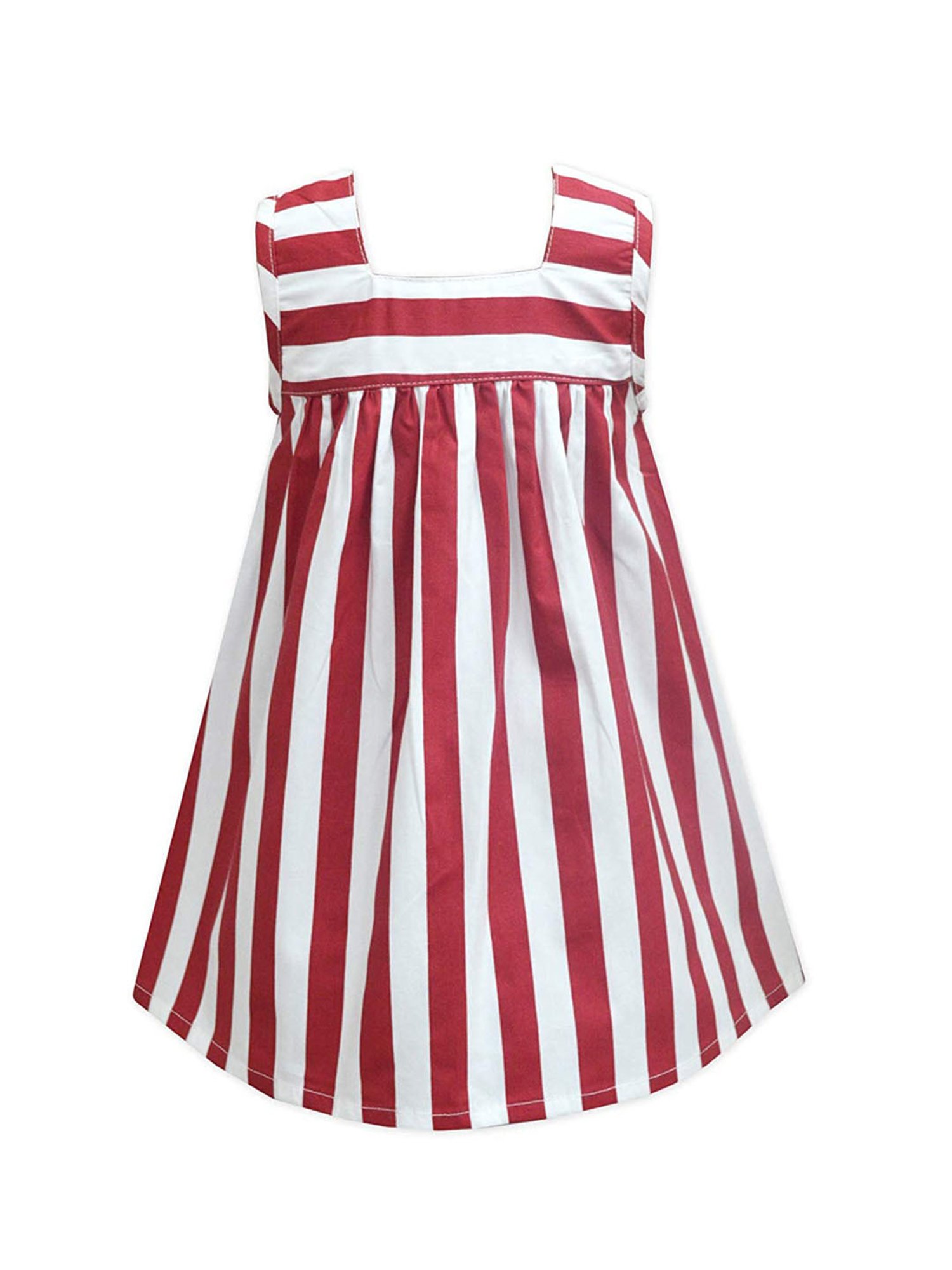 A.T.U.N. Red & White Striped Dress