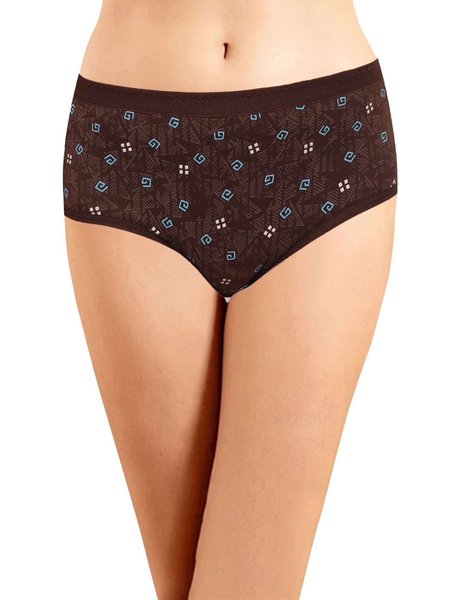 Lyra Assorted Color Cotton Printed Hipster Panties - Pack Of 4