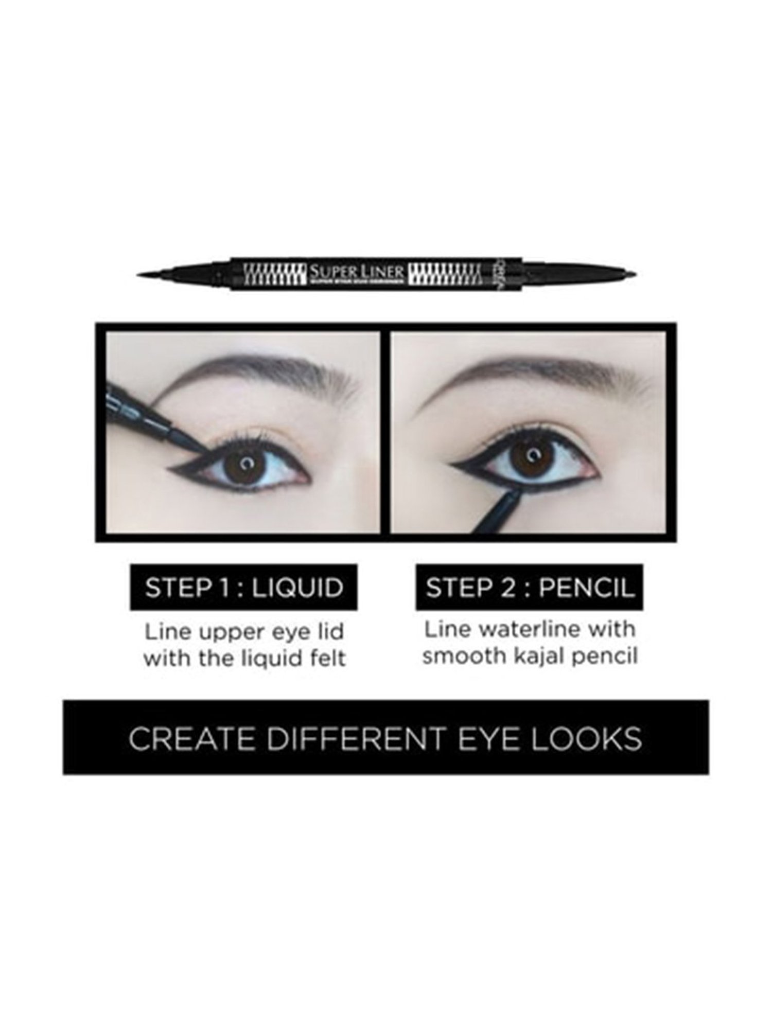 L'Oreal Paris Super Liner Super Star Duo Designer Black Eyeliner Black