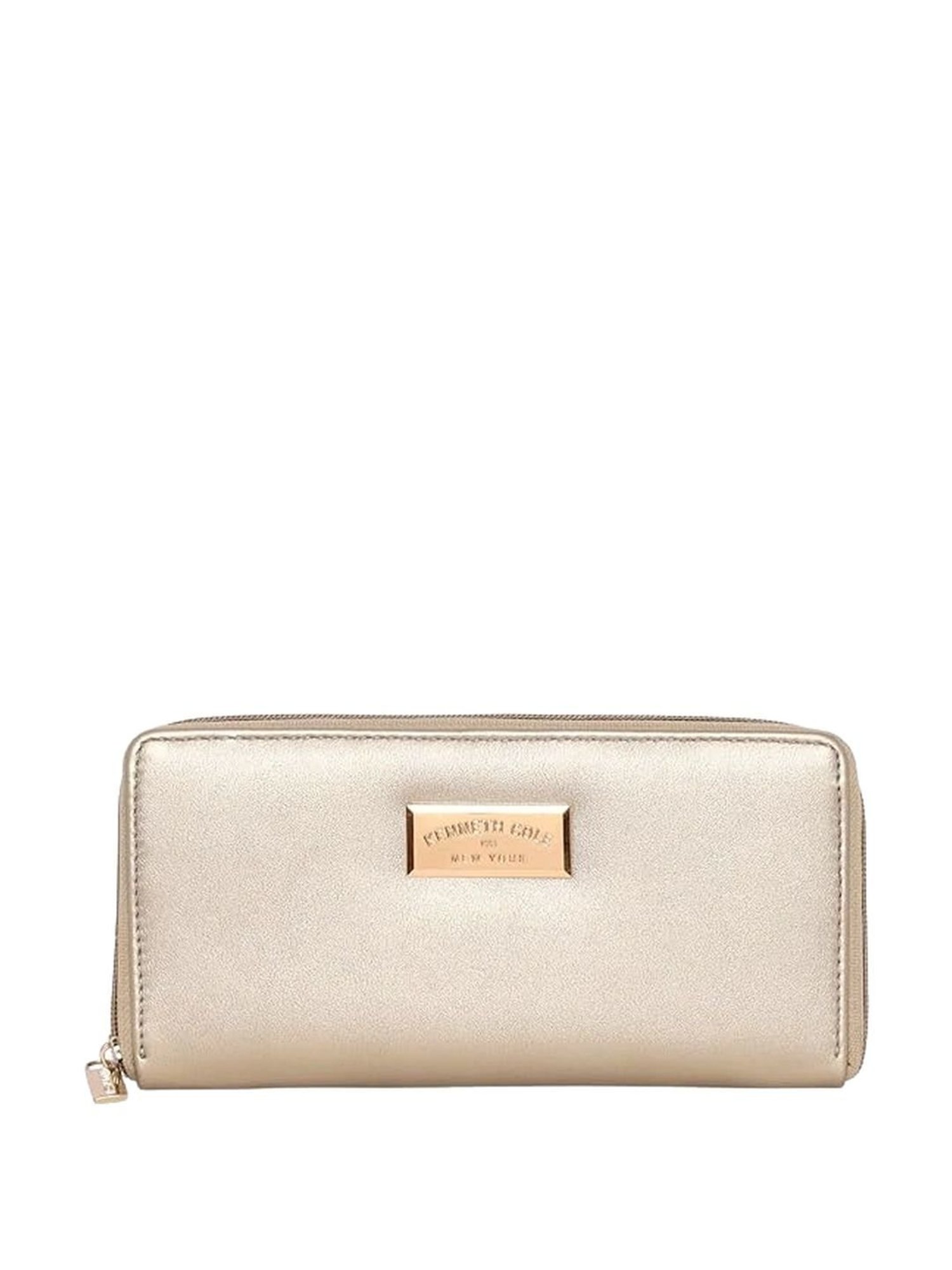 Kenneth Cole Golden Solid Zip Around Wallet for women