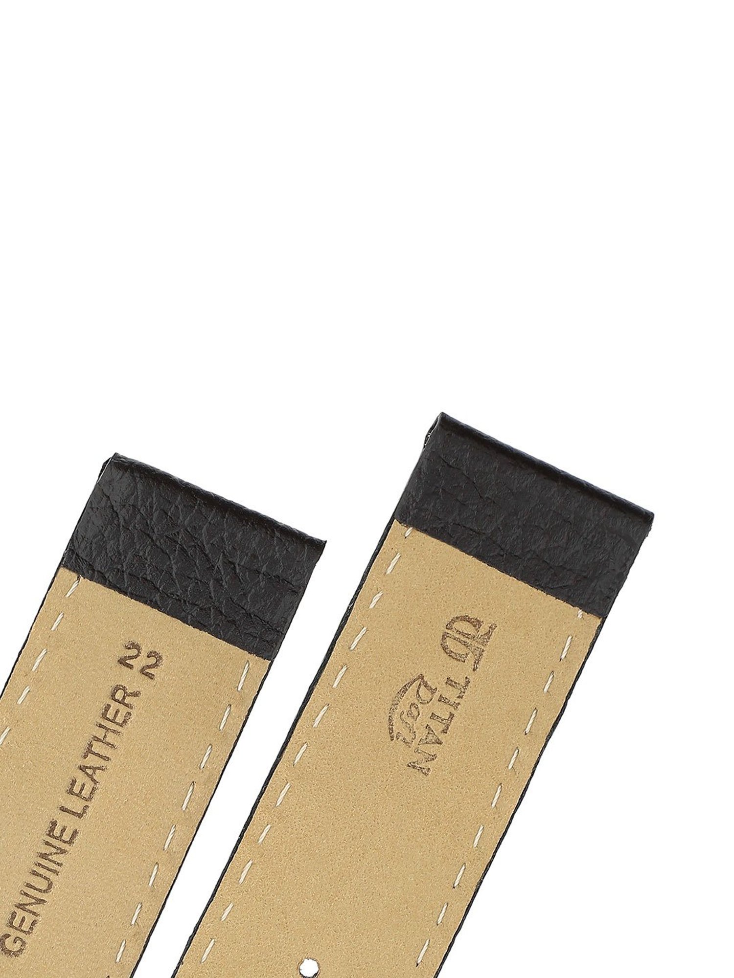 Titan 24 mm Tan Genuine Leather Strap for Men