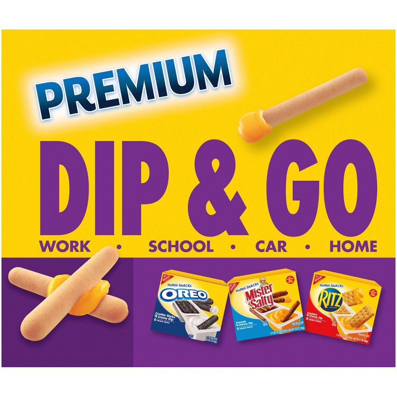 Handi-Snacks Premium Breadsticks 'N Cheese Dip - 6ct/1.09oz