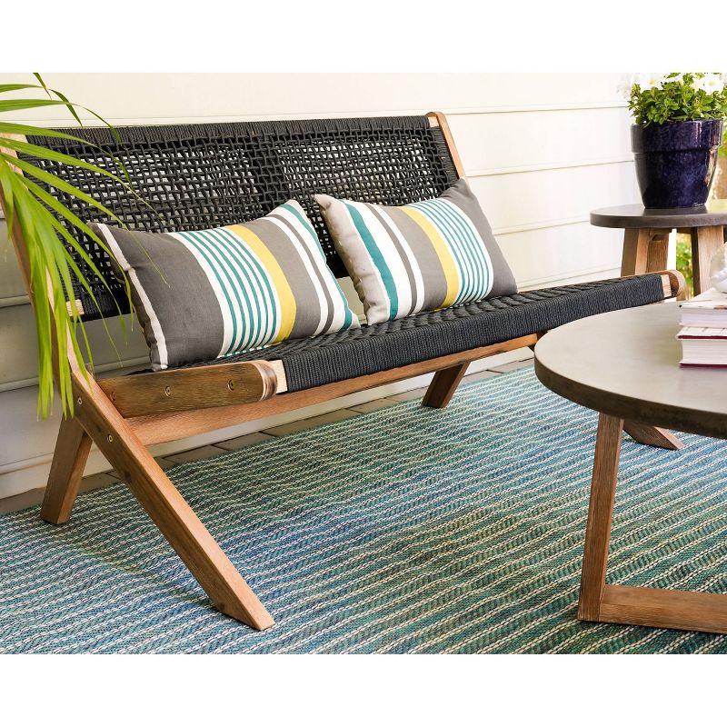 Athens Patio Loveseat Gray - Leisure Made