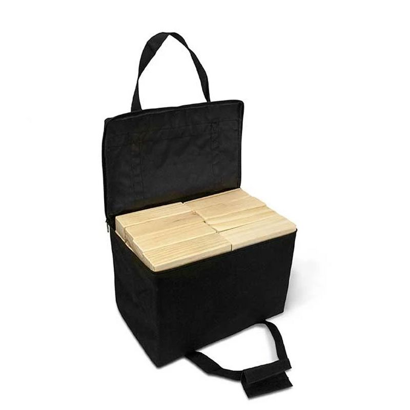 YardGames Giant Tumbling Timbers Wood Stacking Game with 56 Natural Pine Blocks