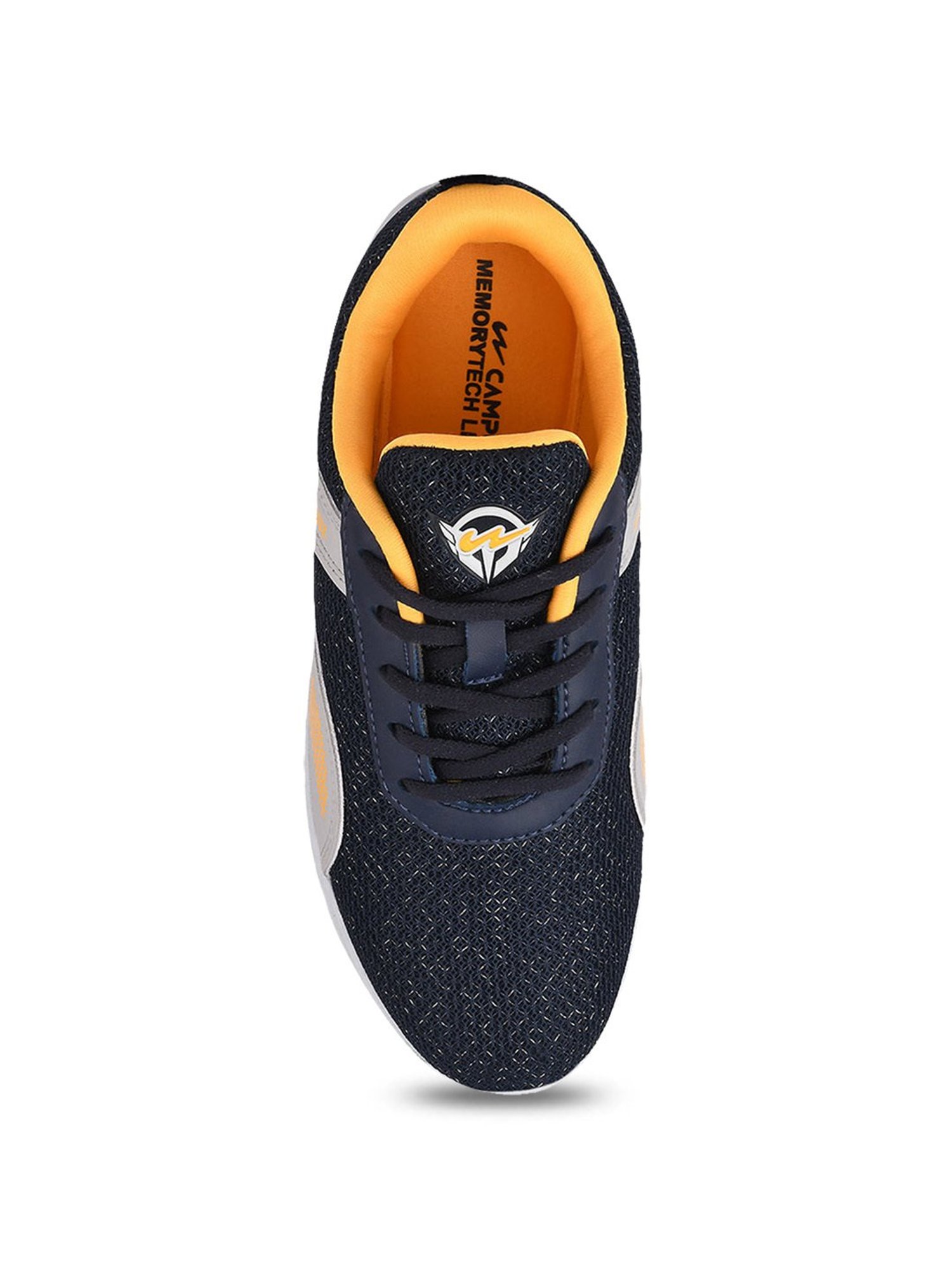 Campus Kids RENLY JR Blue & Mustard Running Shoes