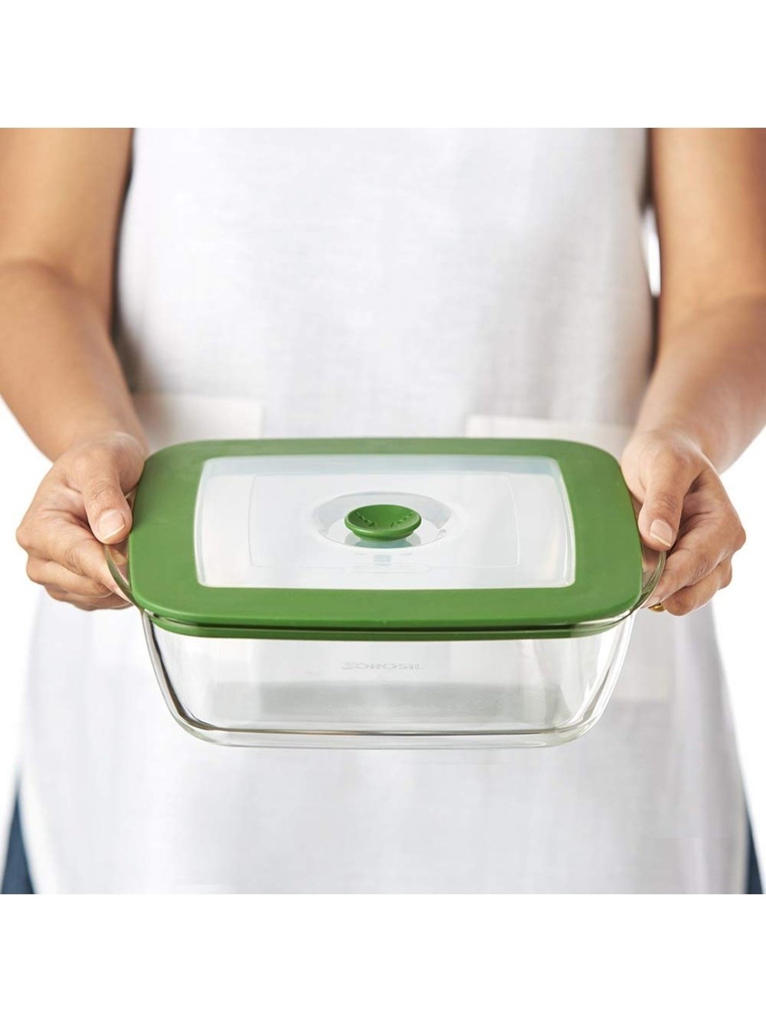 ?Borosil ?Transparent Glass DIsh (2200 ML)