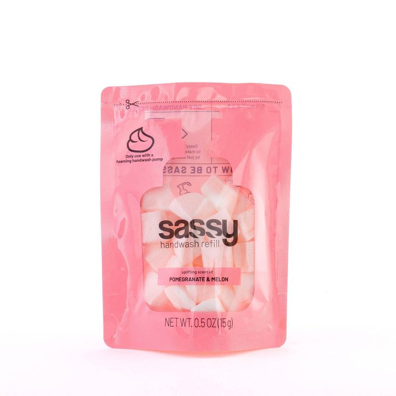 Sassy Foaming Hand Soap Refill - Pomegranate Melon - 1.5oz