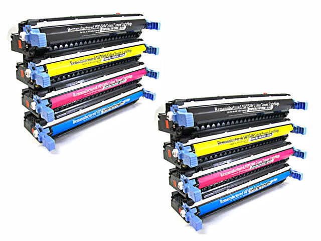 Cisinks &reg; 8 Pack Compatible CANON EP-86 Black (6830A004AA) Cyan (6829A004AA) Magenta (6828A004AA) Yellow (6827A004AA) Laser Toner Cartridge For Canon ImageCLASS 3500