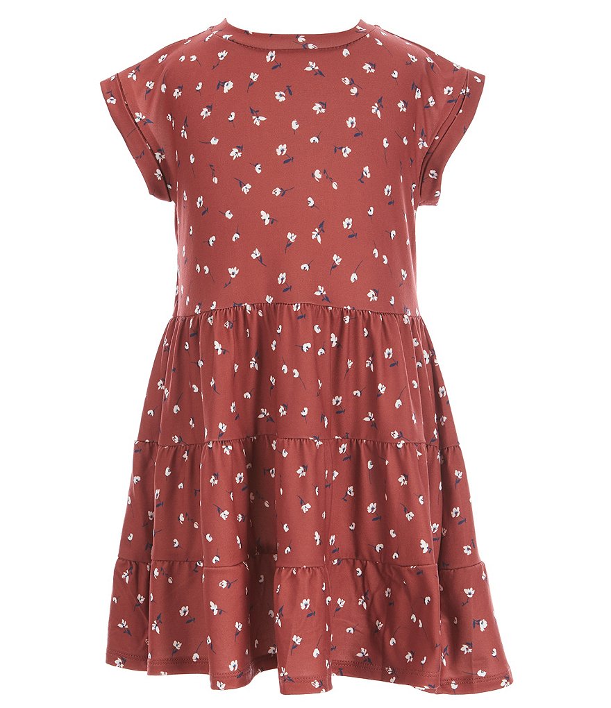 Copper Key Little Girls 2T-6X Floral Print Knit Dress