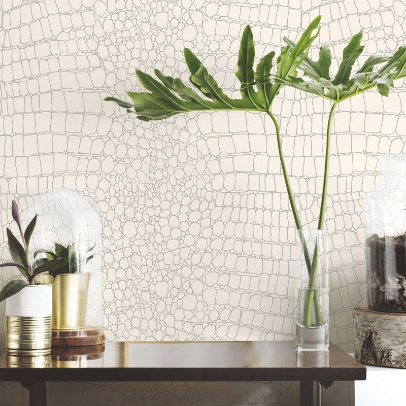 Devine Color Textured Alligator Peel and Stick Wallpaper