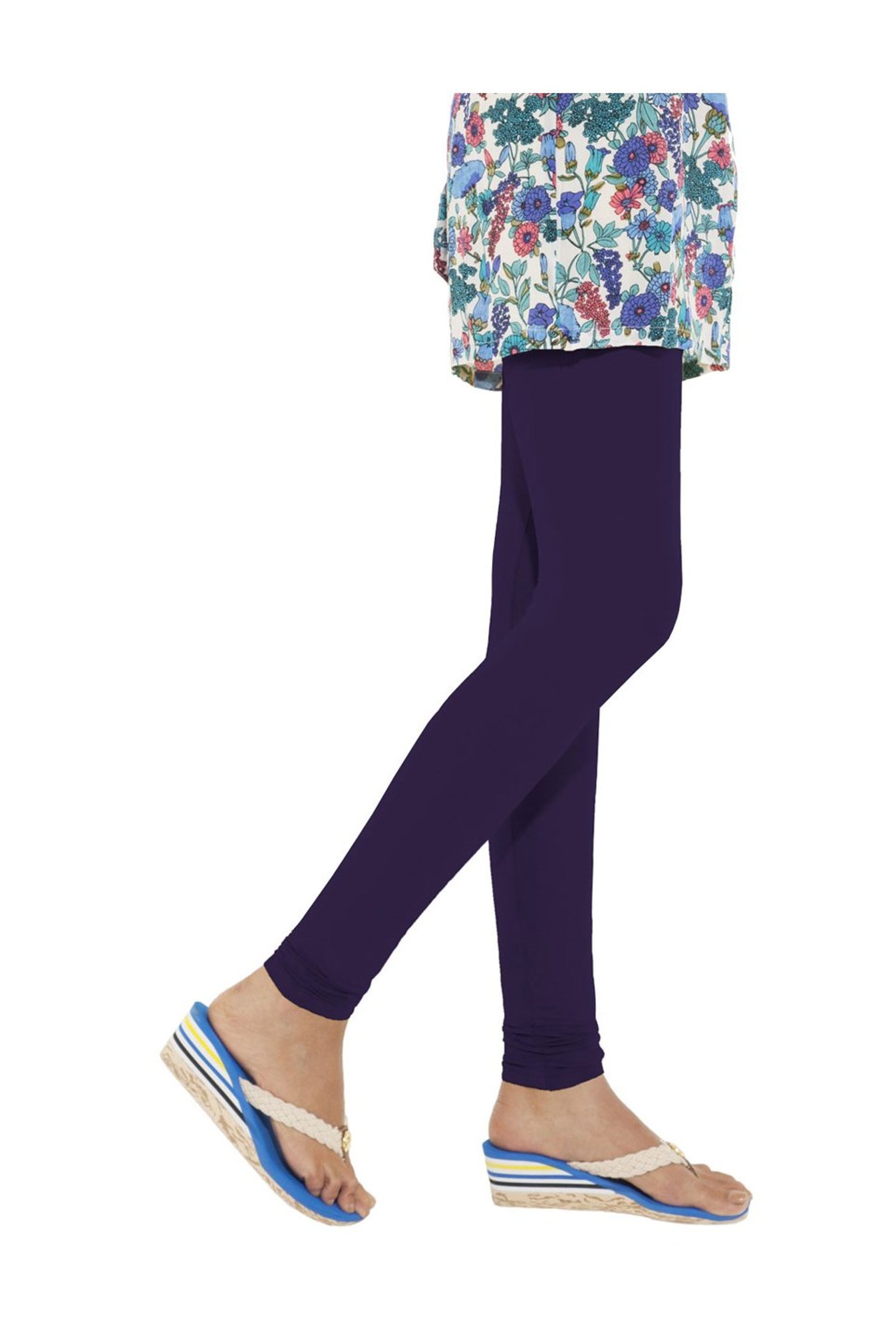 Go Colors Midnight Blue Skinny Fit Churidar