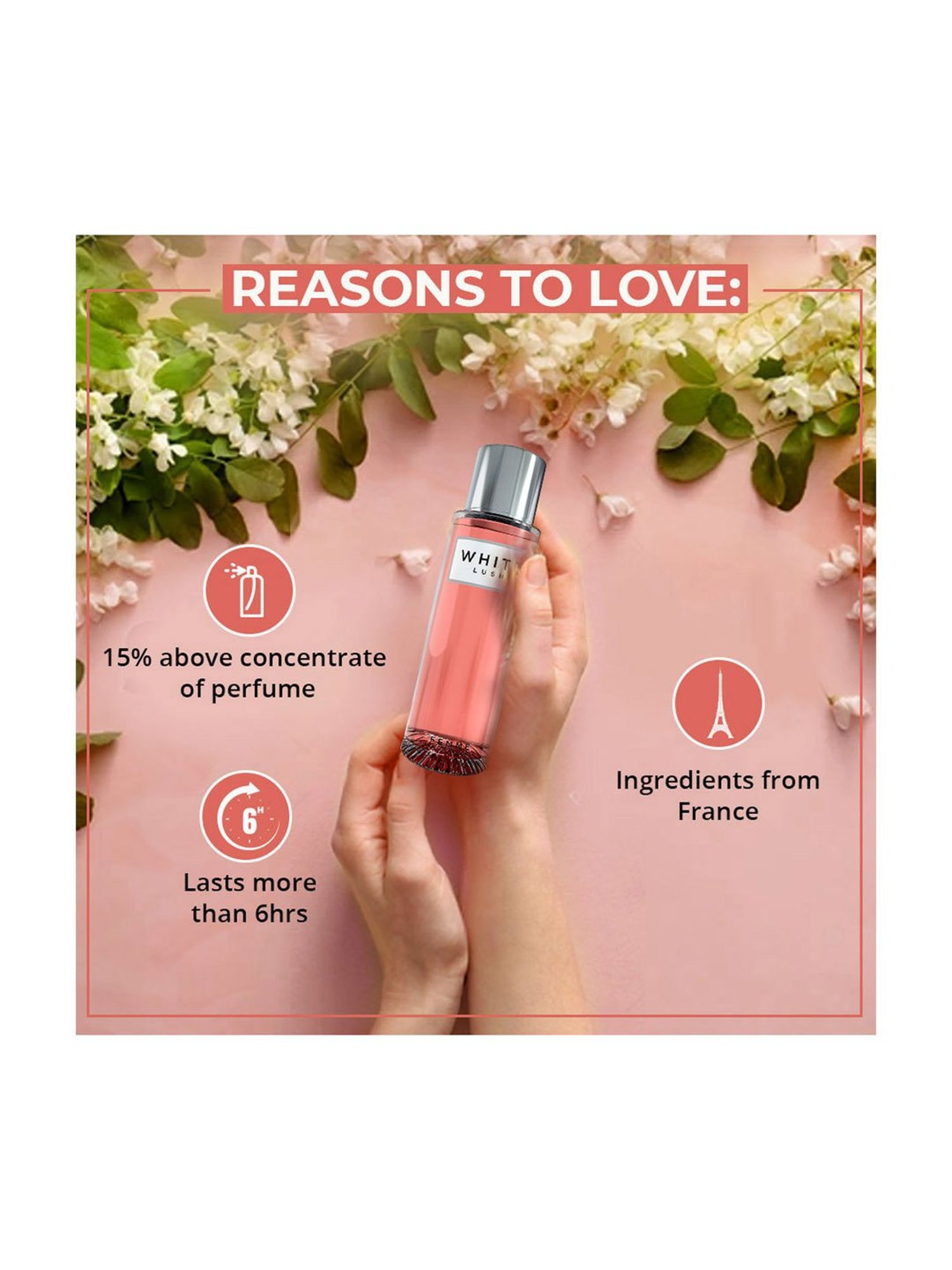 Colorbar Fragrances White Lush EDP for Women - 50 ml