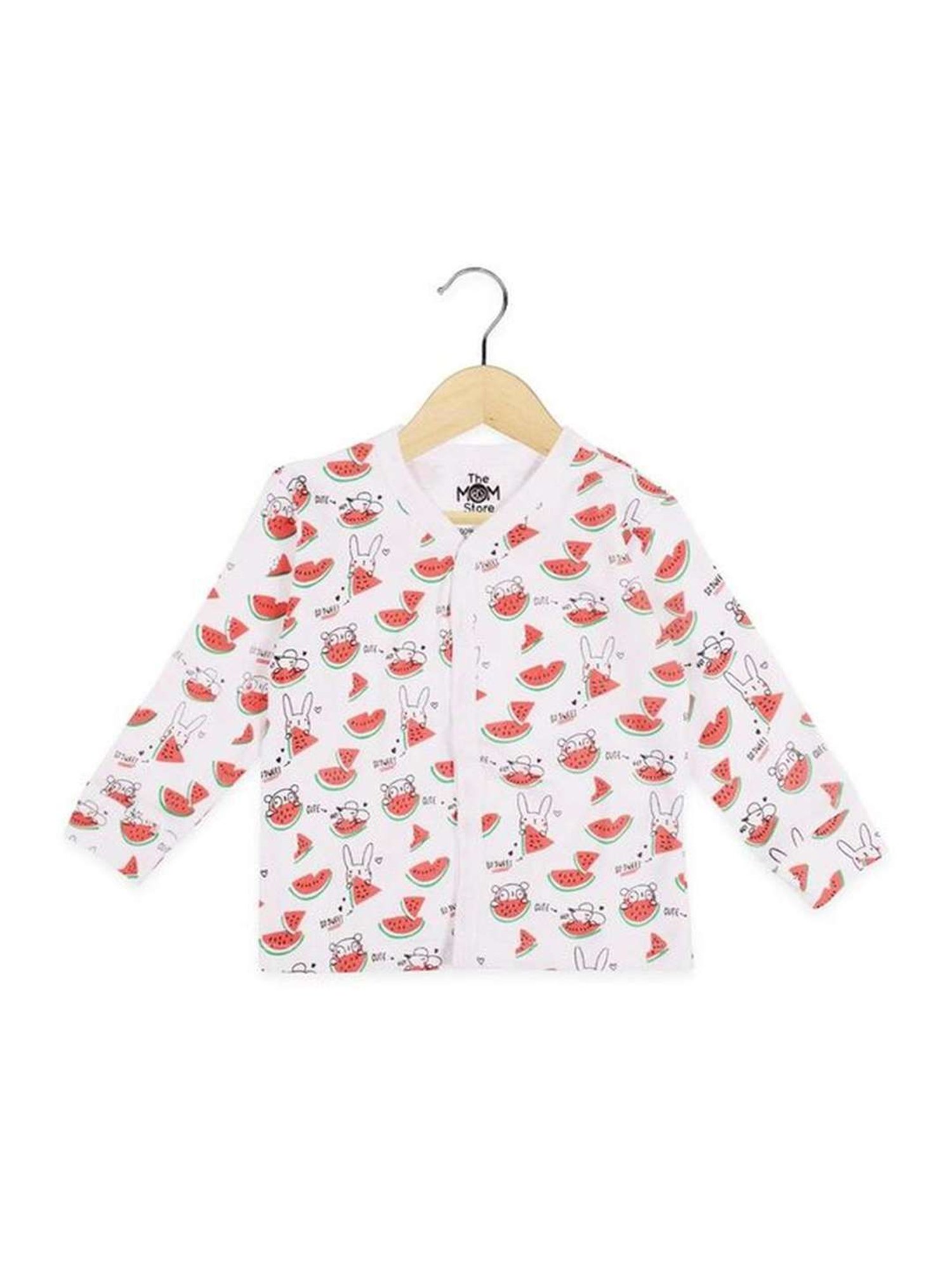 The Mom Store Boys Multicolor Cotton Printed Full Sleeves Top Set