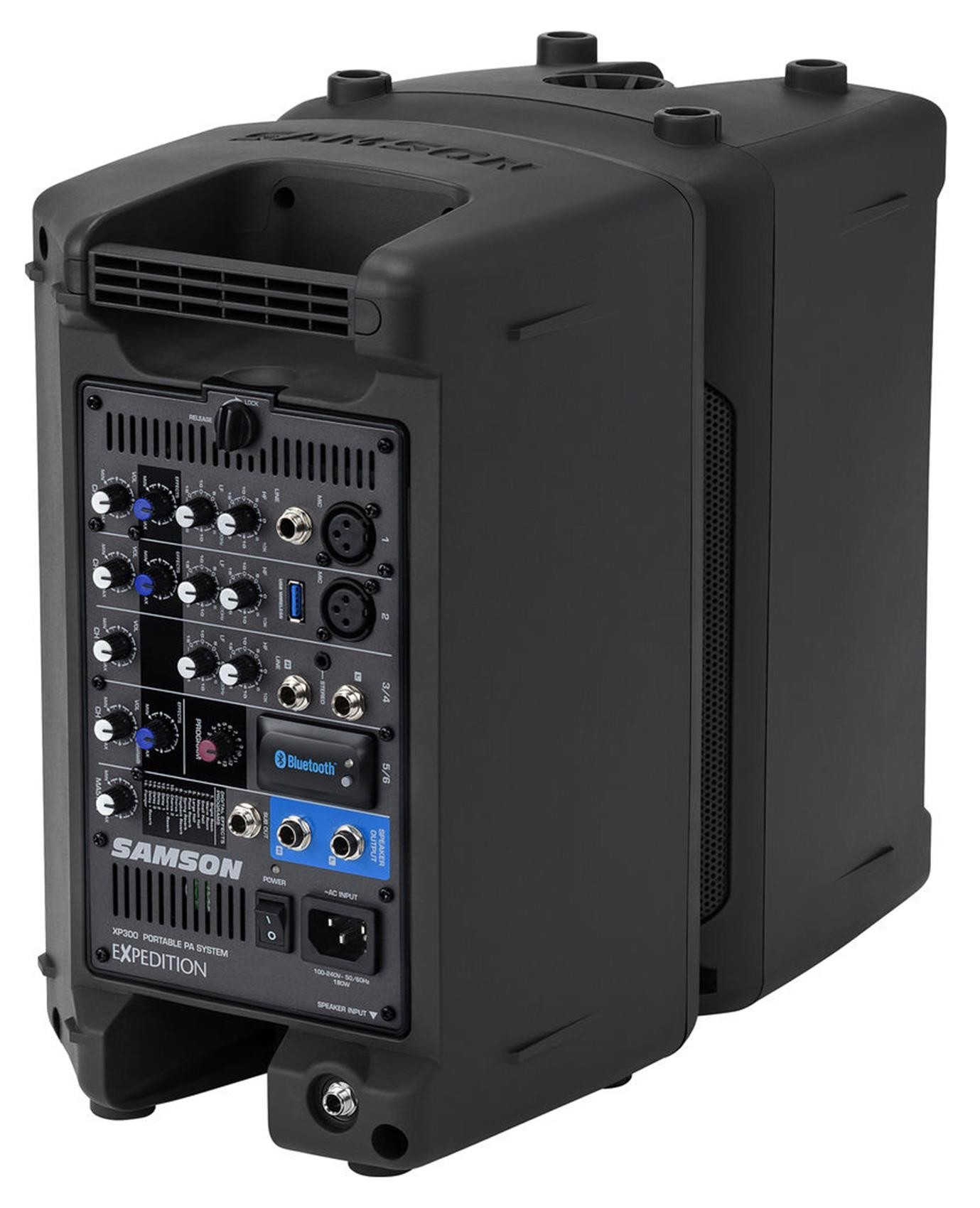 Samson 6" Portable YouTube Karaoke Machine/System+2 Mics+6-Ch Mixer+Laptop Stand