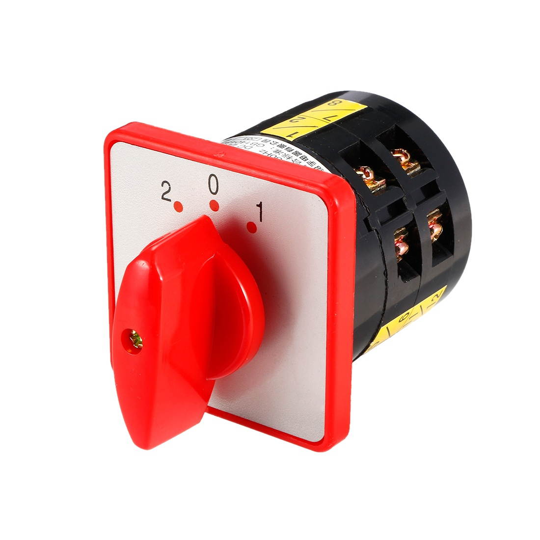 Changeover Switch 3 Position Rotary Selector Cam Switch Panel Mount 12 Terminals Latching AC 380V Ith 5A