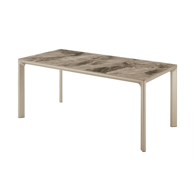 7pc Otello and Tori Rectangular Dining Set Black - Armen Living