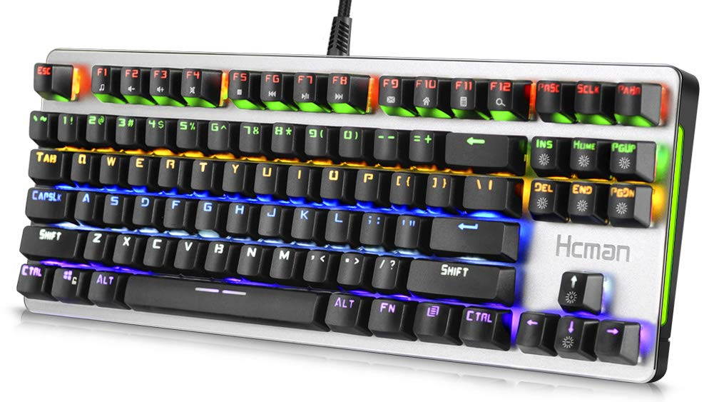 Glorious Modular Mechanical Gaming Keyboard (GMMK)- Barebone Edition (DIY Assembly Required) (Full Size, Black) + Glorious Black Aura Keycaps (Bundle)