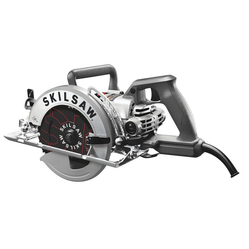 SKILSAW SPT77W-RT 7-1/4 in. Aluminum Worm Drive Circular Saw with Carbide Blade