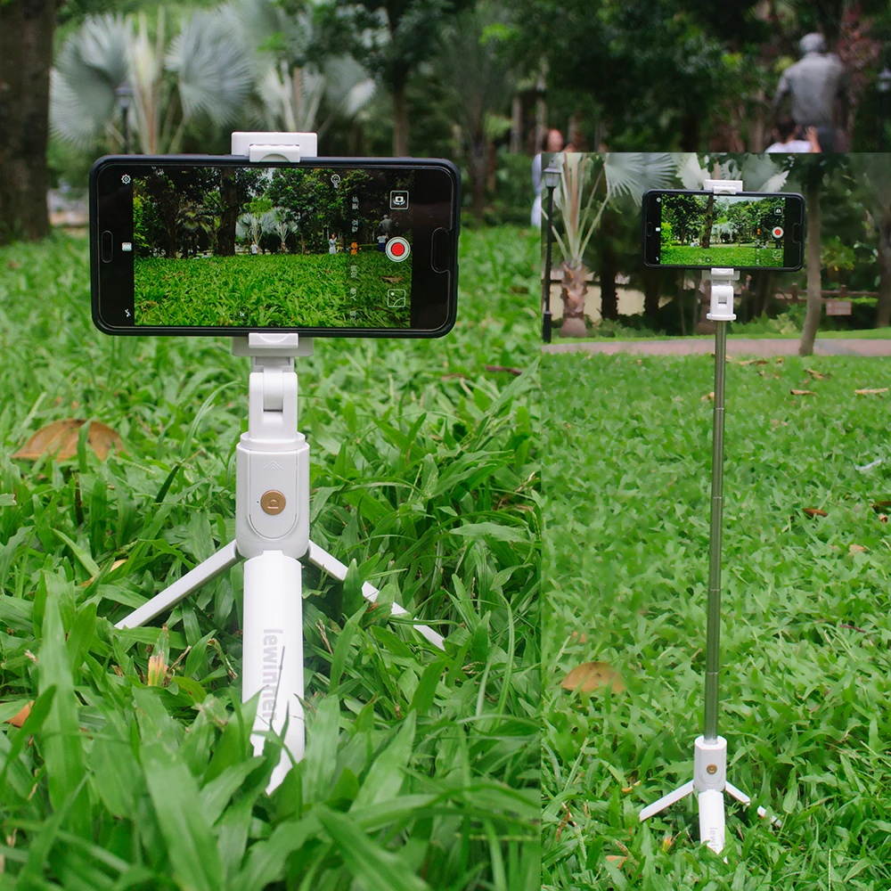 Lewinner all in 1 Wireless Bluetooth Selfie Stick Mini Tripod Extendable Monopod Universal For iPhone,android