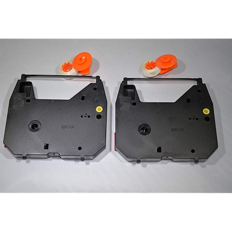 Compatible Typewriter Ribbons amp Correction Tape Spools for Olympia Carrera ICarrera I Deluxe Typewriters Includes 2 Black Typewriter Cassettes and 2 Lift Off Correction Spools