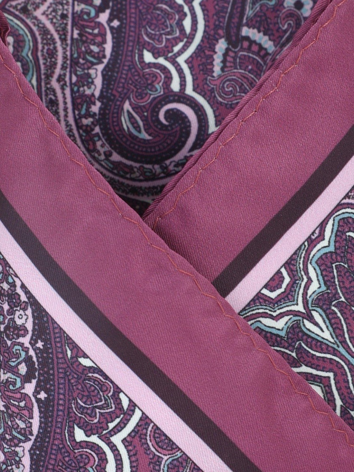 Allen Solly Purple Printed Pocket Square