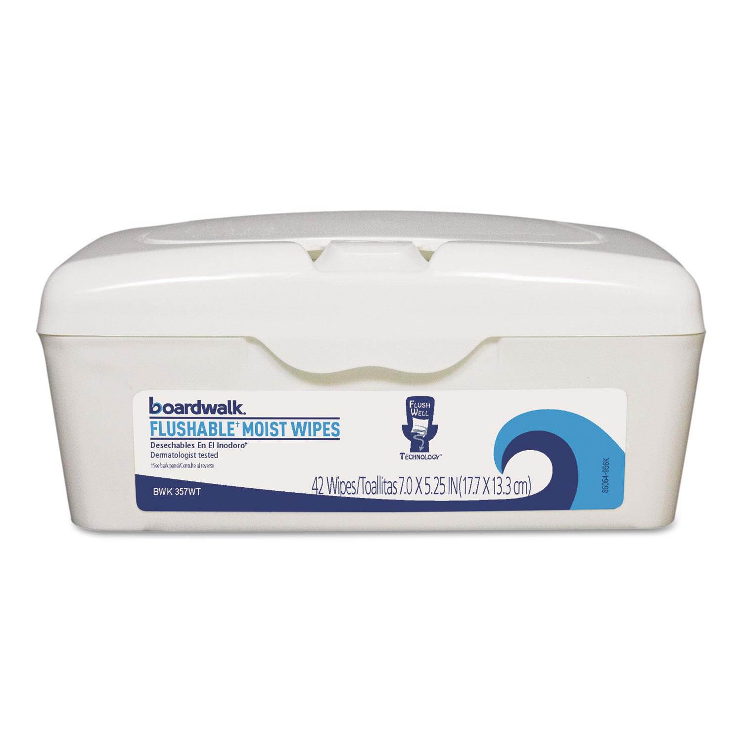 Boardwalk BWK457WT Flushable Moist Wipes